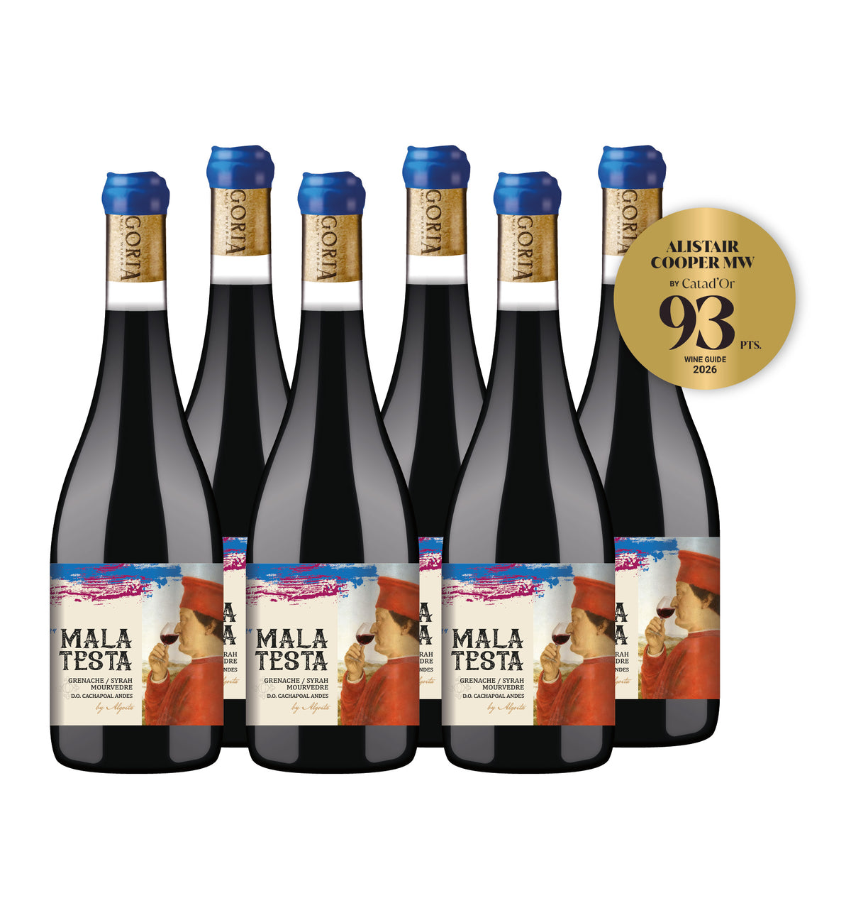 MALA TESTA - GSM (Grenache / Syrah / Mourvedre) - CAJA 6 BOT.