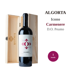 ICONO CARMENERE - VIÑEDO UNICO - CAJA MADERA 1 BOT.
