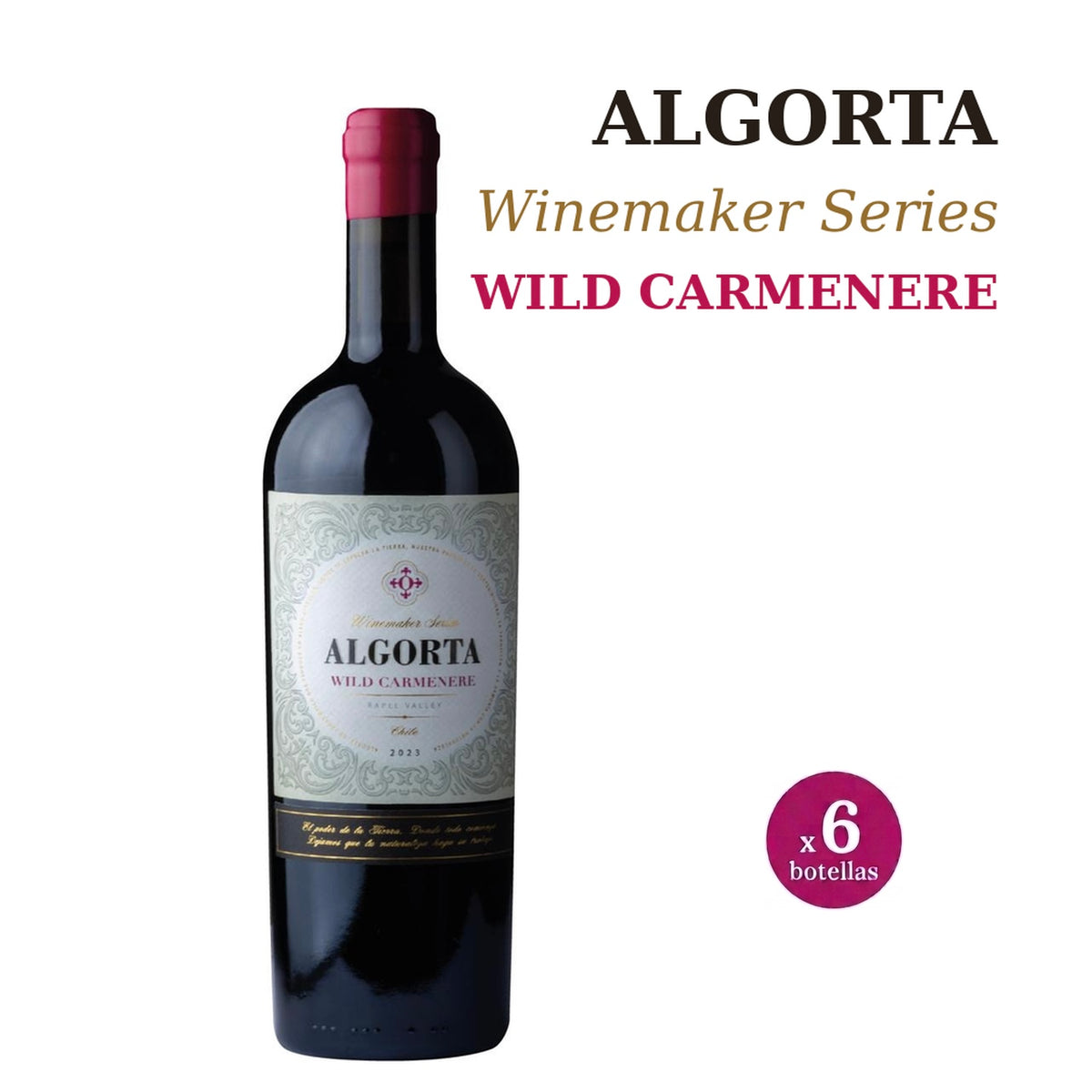 WINEMAKER SERIES - WILD CARMENERE -  CAJA 6 BOT.